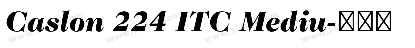 Caslon 224 ITC Mediu字体转换